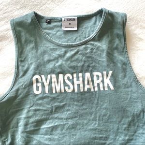 Gymshark Crop Tank in Sage Green